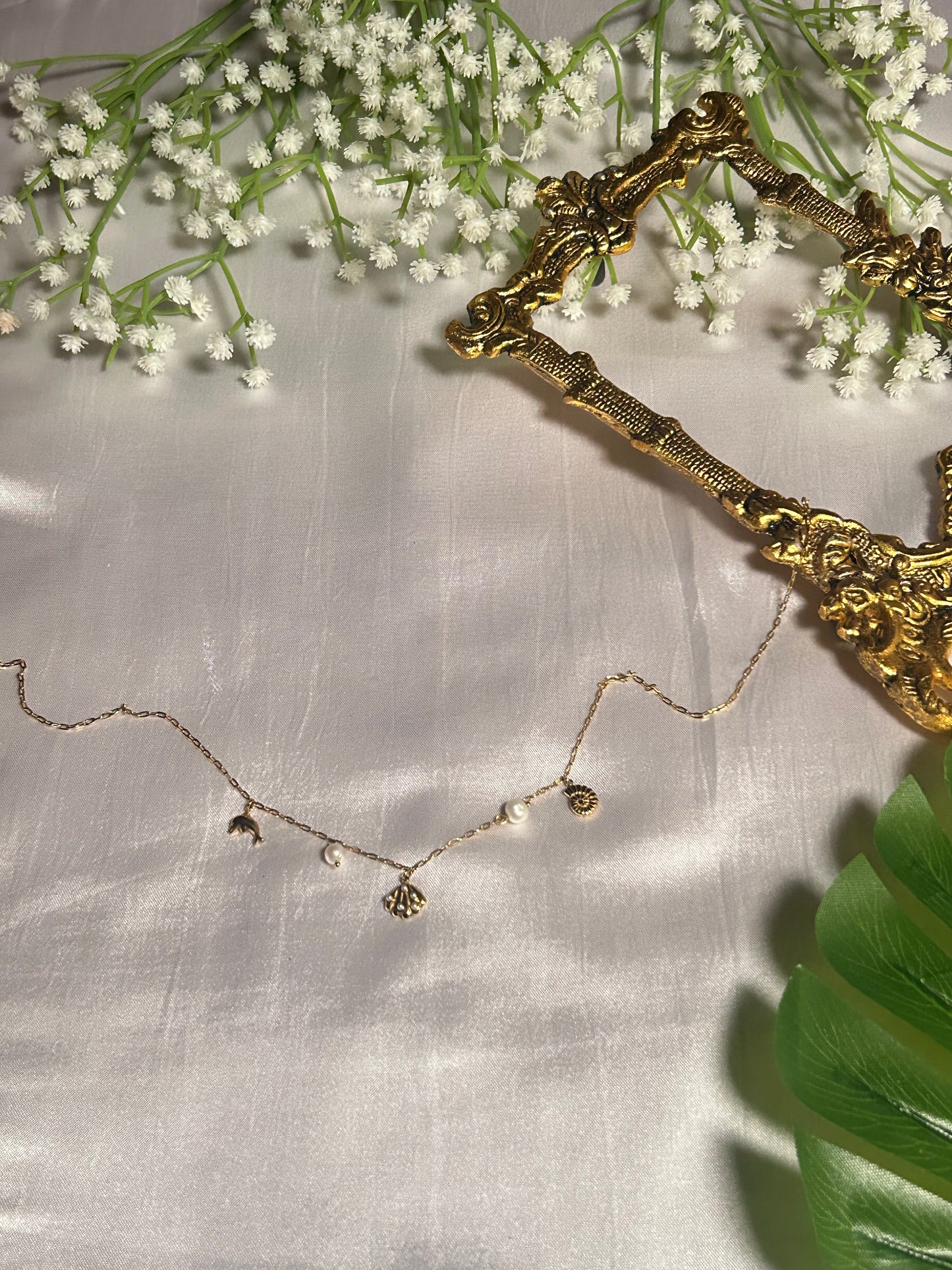 Gilty Sea Charms Necklace | 18K Gold Plated